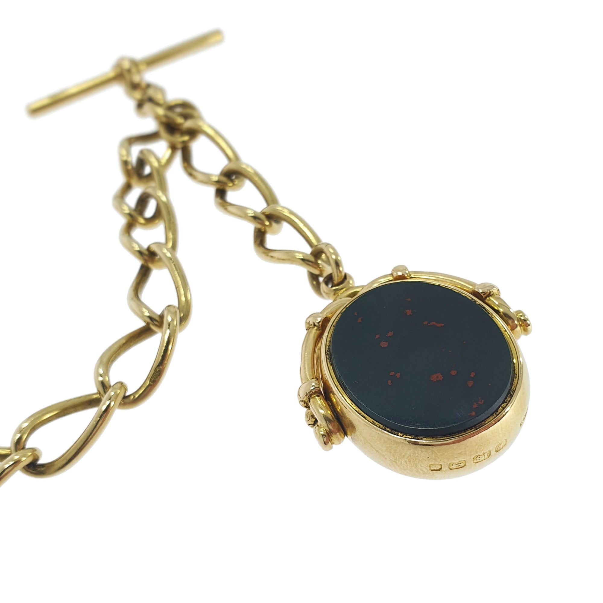 18 carat best sale gold fob chain