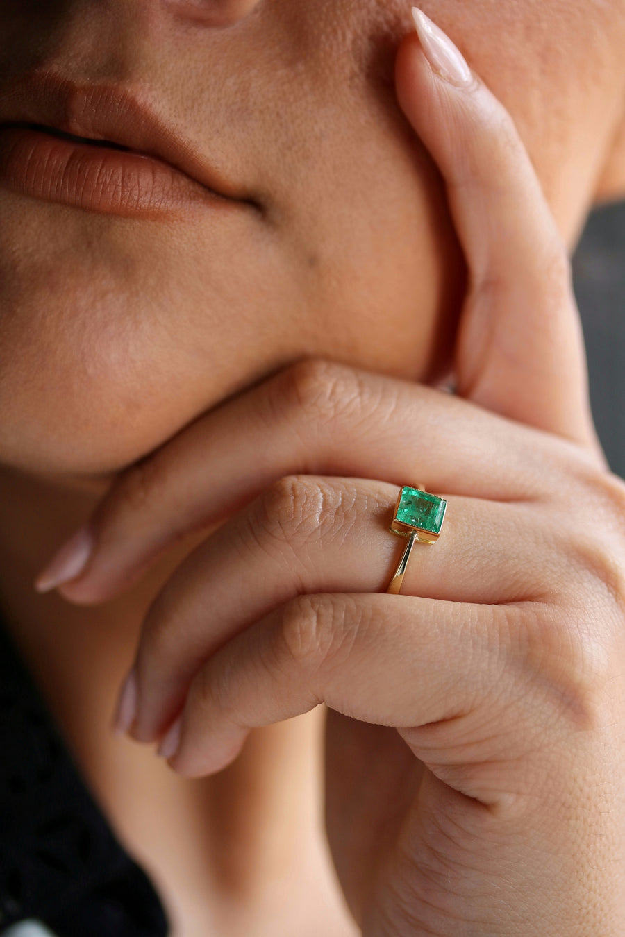 18ct Yellow Gold Emerald Ring