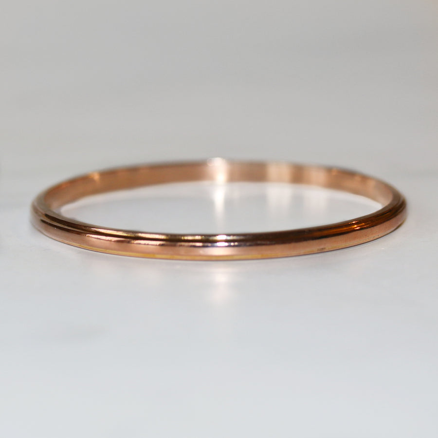 Antique Chester 9ct rose gold bangle