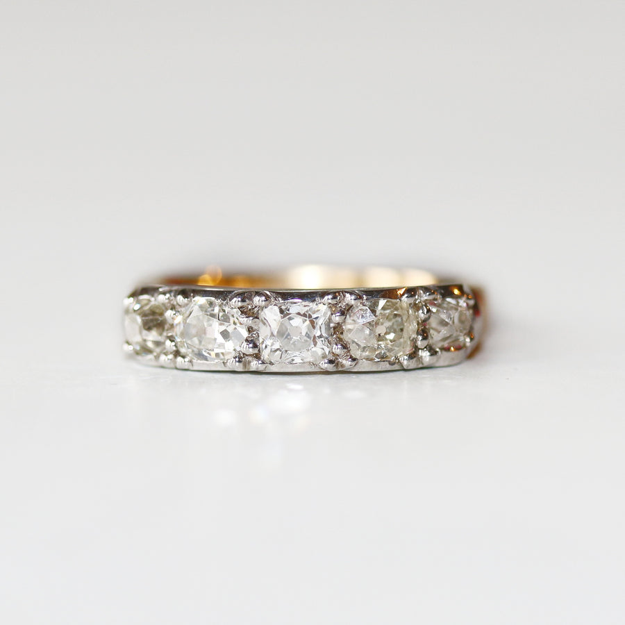 18ct Yellow Gold Diamond Five Stone Ring