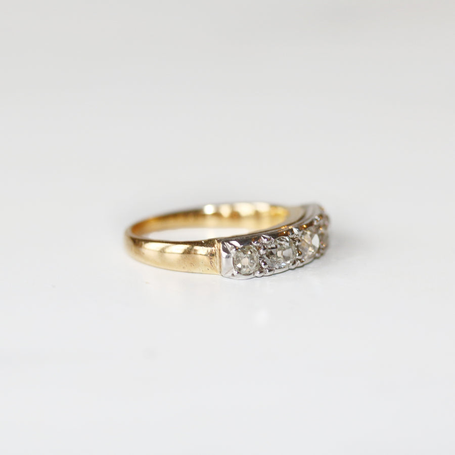 18ct Yellow Gold Diamond Five Stone Ring