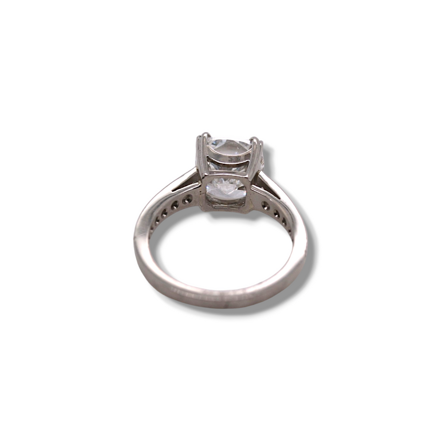 3.51ct Cushion Solitaire Ring