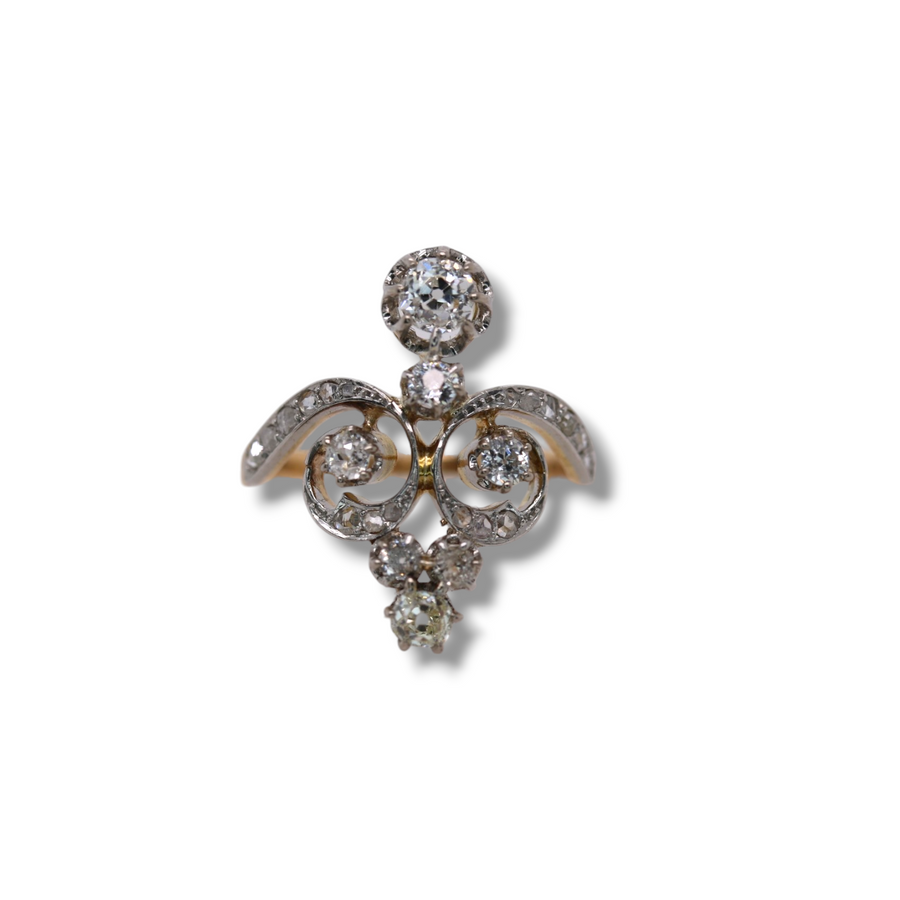 Victorian Diamond Tiara Ring