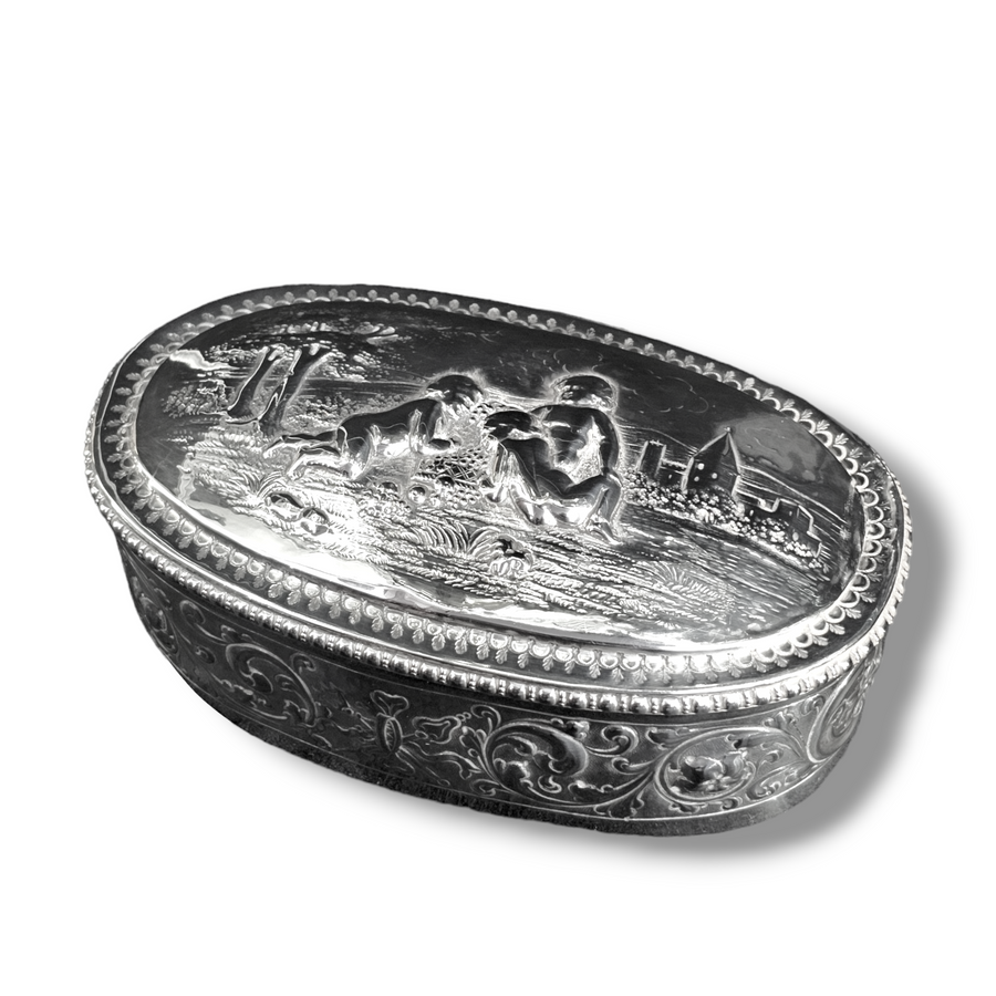 Decorative Silver Trinket Box