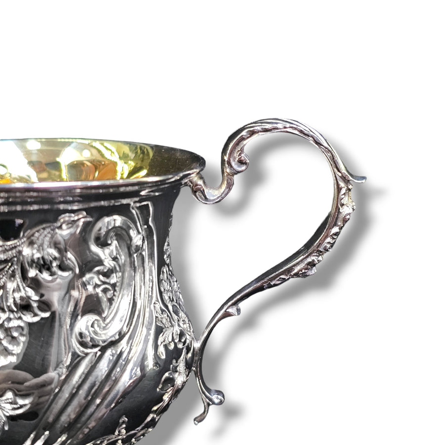 Ornate Silver Embossed Cup