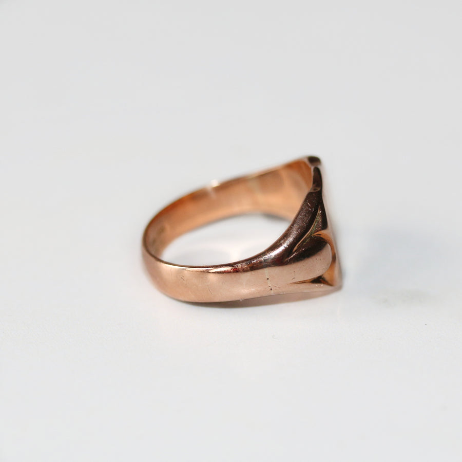 9ct Rose Gold Signet Ring