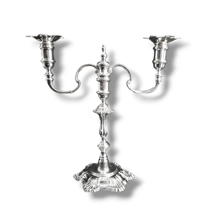 Silver Two Arm Candelabra