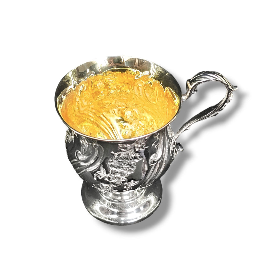 Ornate Silver Embossed Cup