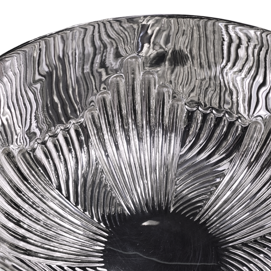 Large Victorian Fluted Round Silver Bowl