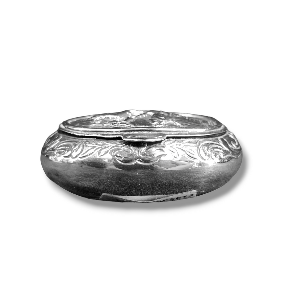 Chester 1908 Silver Embossed Trinket Box