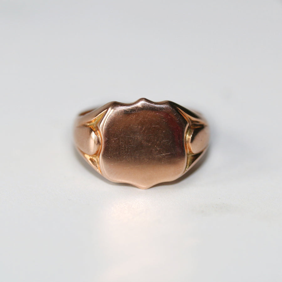 9ct Rose Gold Signet Ring