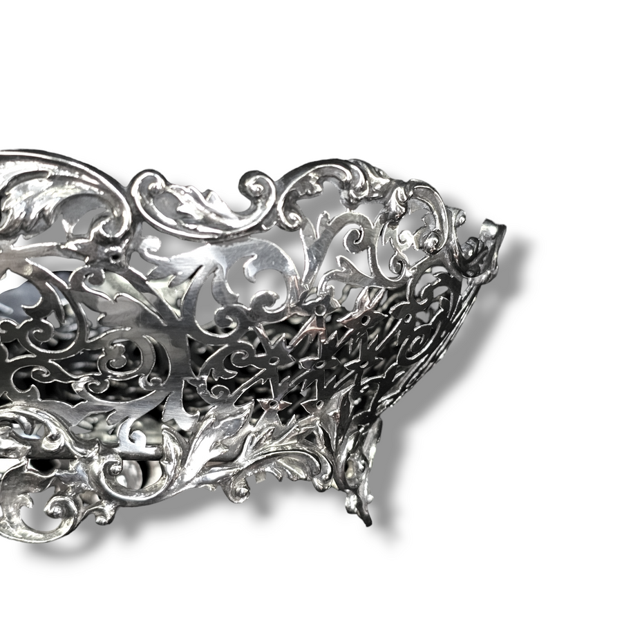 Edwardian Pierced Foliate Dish