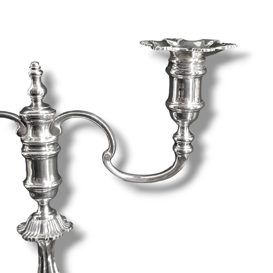 Silver Two Arm Candelabra