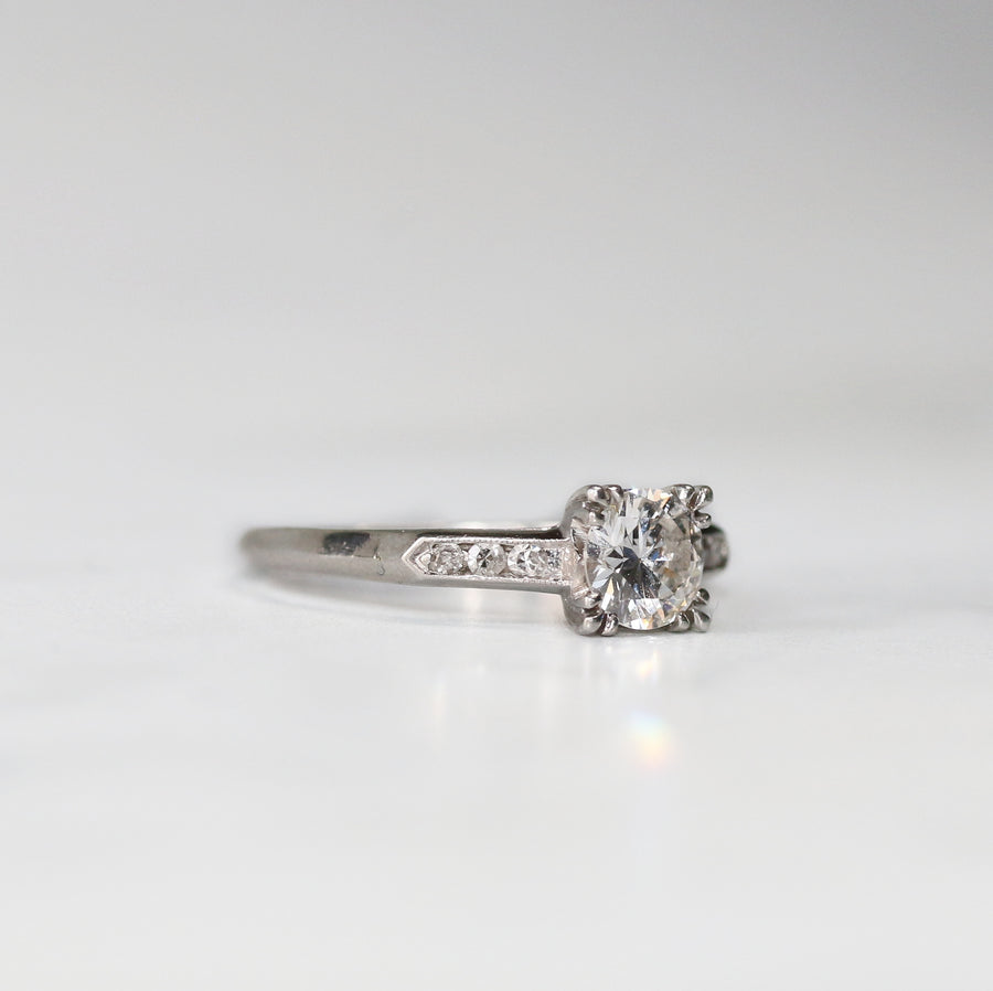 Platinum Diamond Solitaire Ring