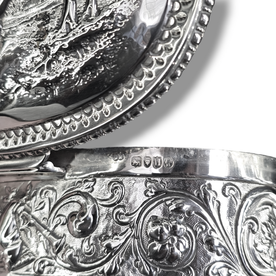 Decorative Silver Trinket Box