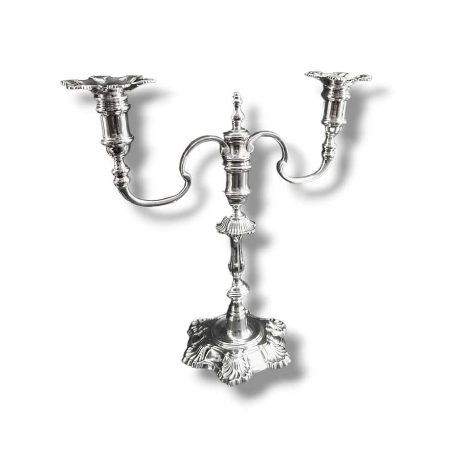 Silver Two Arm Candelabra