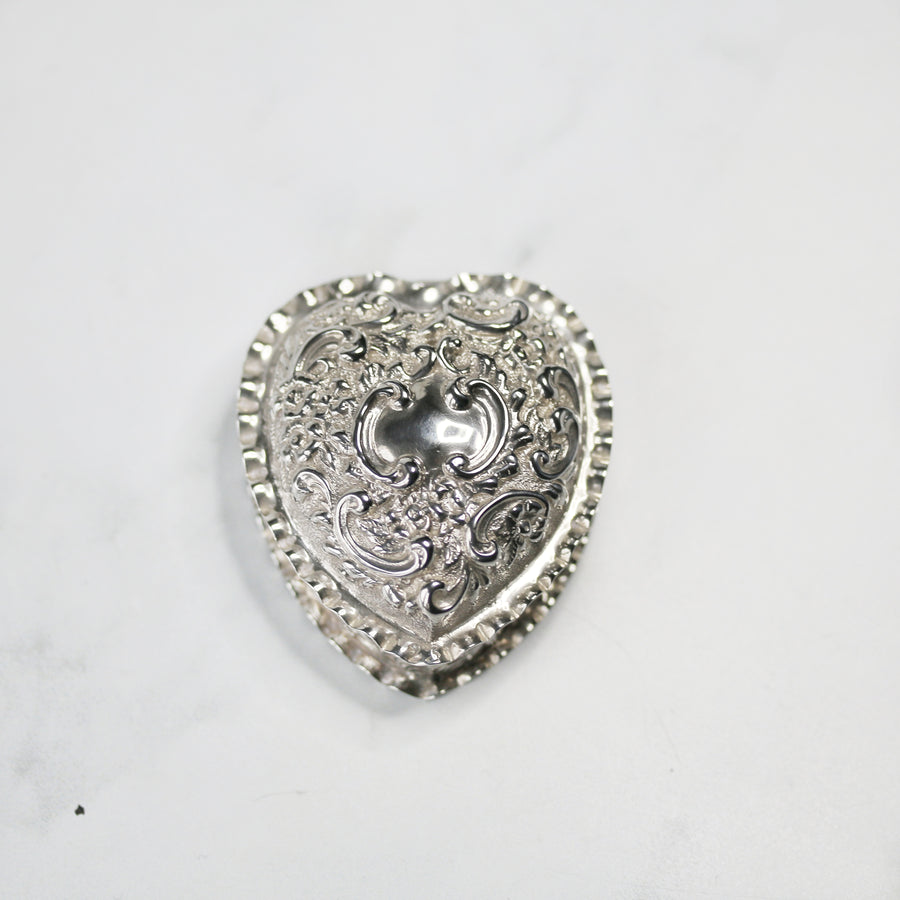 Sterling Silver Chester Heart Pill Box