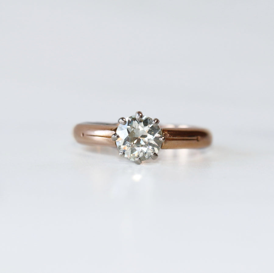 0.83ct Old European Rose Gold Solitaire